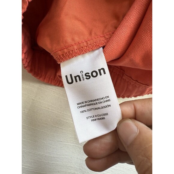 Create UNISON Cotton Drawstring  Shorts In Burnt Orange Sz 2XL New - Picture 7 of 7